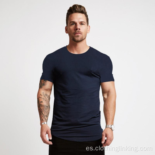 Camiseta musculosa de manga corta para hombre